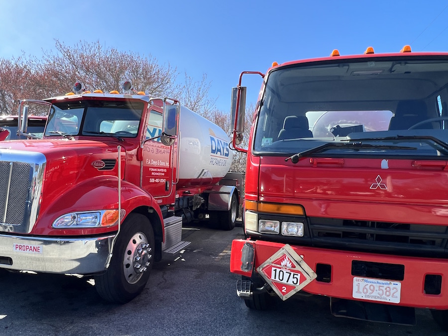 F.A. Days heating oil delivery truck and fleet truck